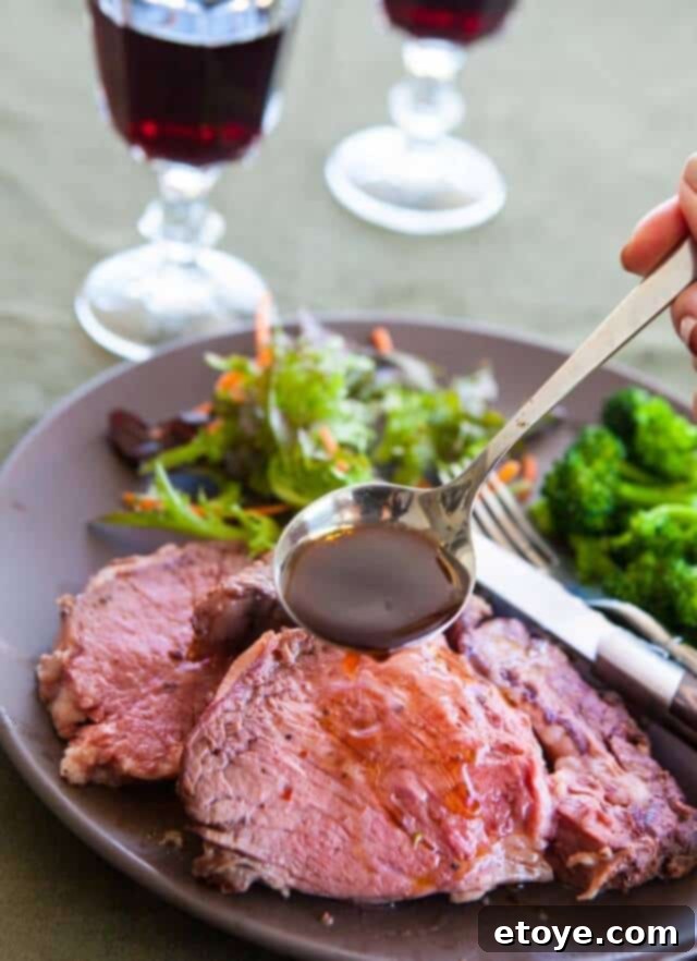Lobel's Ultimate Dry Aged Rib Roast Sweepstakes 2 Perfectly Roasted Prime Rib with Herbs and Gravy