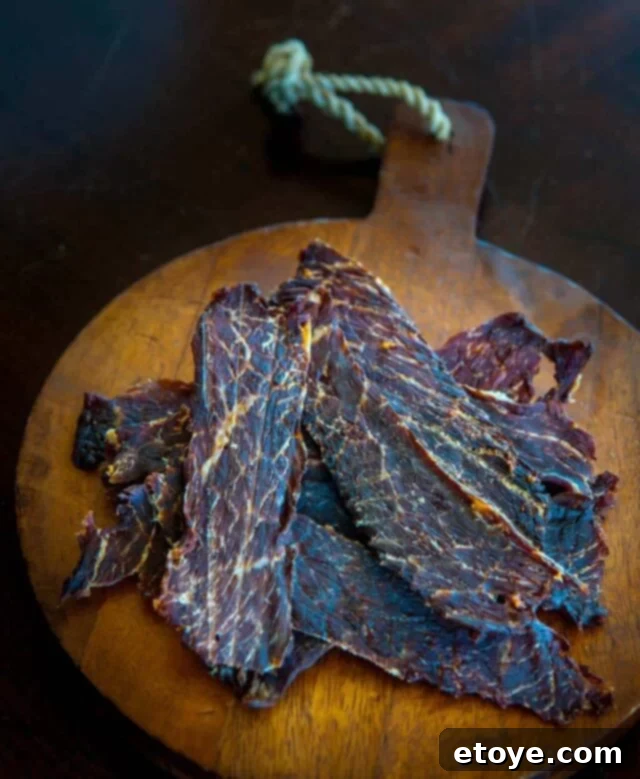 Korean BBQ Beef Jerky 2 Korean Beef Jerky Recipe - Marinated beef slices