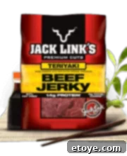 Korean BBQ Beef Jerky 8 Store bought Jerky Teriyaki packaging