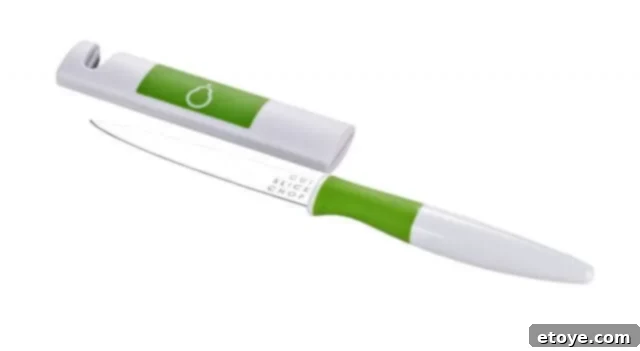 Crisp™ Straight Paring Knife with sharpener