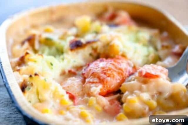 Win a Delicious Mariner's Pie from Hancock Gourmet Lobsters 6 Close-up of the creamy lobster and corn filling