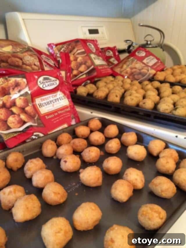 Win a $50 Visa Card from Savannah Classics 3 Preparing Savannah Classics Hushpuppies for a perfect crispy finish