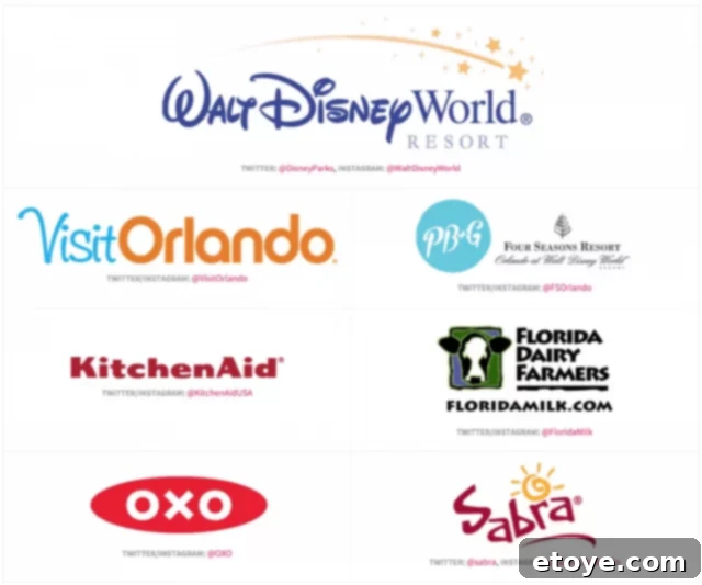 Walt Disney World Food Blogger Conference 2015 20 Screenshot of additional Food Blog Forum sponsors logos