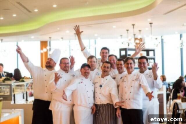 Walt Disney World Food Blogger Conference 2015 9 Disney chef presenting an exquisitely plated dish