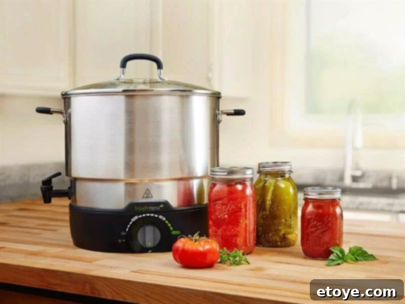 Ball FreshTech Electric Water Bath Canner and Multi-Cooker: Review and Win! 2 FreshTech Canner 2