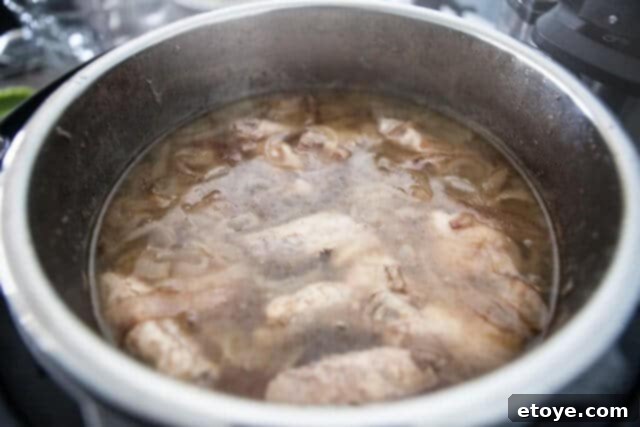 Quick Ramen Delight 15 darker broth in pot