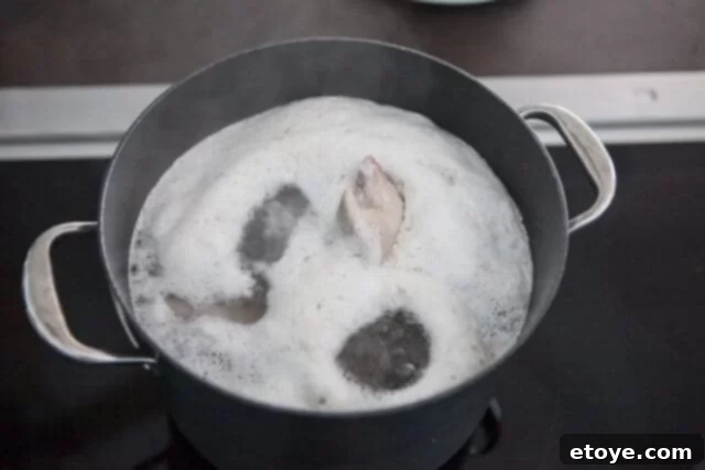 Quick Ramen Delight 5 boiling pork hock