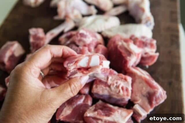 Quick Ramen Delight 9 sparerib bones