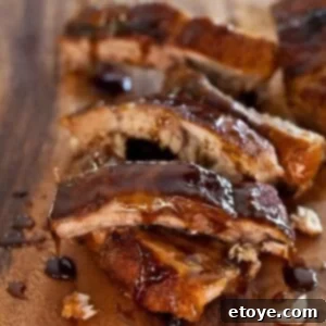 Dr. BBQ's Famous Baby Back Ribs 5 Final plated baby back ribs