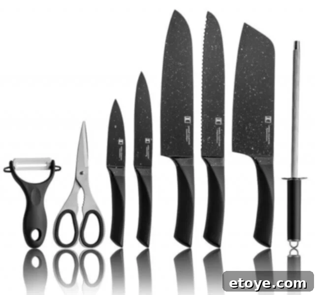 The sleek design and ergonomic handles of Imperial Collection knives