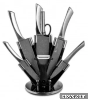 Silver Imperial Collection knife set variant