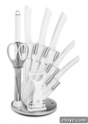 White Imperial Collection knife set variant