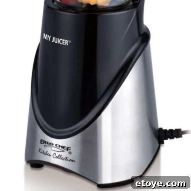 Ergo Chef My Juicer Blender Full Review Plus a Giveaway 3 Ergo Chef Juicer Motor Base XL: Powerful 300-watt blender for quick smoothies and shakes