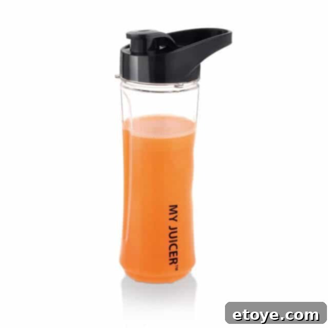 Ergo Chef My Juicer Blender Full Review Plus a Giveaway 4 Ergo Chef My Juicer Bottle & Lid XL: BPA-free, 20oz travel bottle with handle for on-the-go