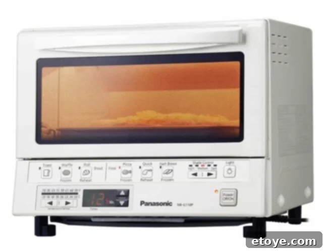 Panasonic NB-G110PW FlashXpress Toaster Oven on kitchen counter