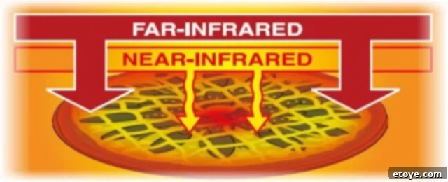 Interior view of Panasonic FlashXpress Toaster Oven with heating elements