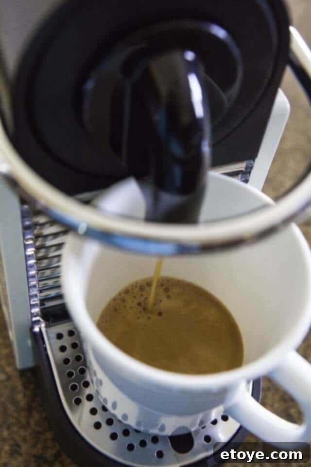 Nespresso Palermo Coffee Capsule and Espresso Cup with Italian Cookies