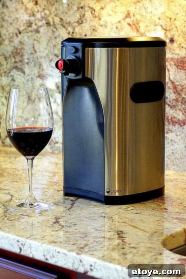 Elegant Boxxle Wine Dispenser on Countertop