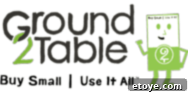 Ground 2 Table: Buy Small, Use It All Philosophy