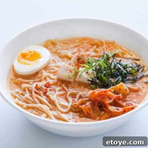 Easy 15 Minute Miso Ramen 3 Steamy-Kitchen-kimchi-ramen