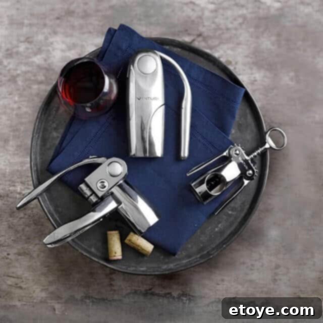 Vinturi Wine Opener Comparison - Vertical, Traditional, Winged