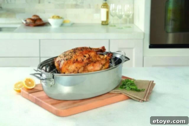 Viking 3 in 1 Stainless Steel Oval Roaster 3 Viking Oval Roaster in action, perfect for large meals