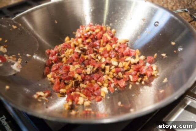 chinese sausage brown rice pressure cooker recipe-5929