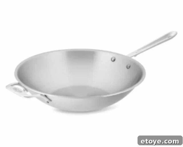 All-Clad d5 Wok Review - Front View