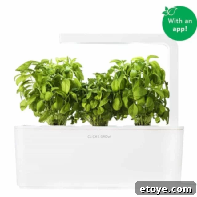 Click & Grow Smart Garden on a kitchen counter