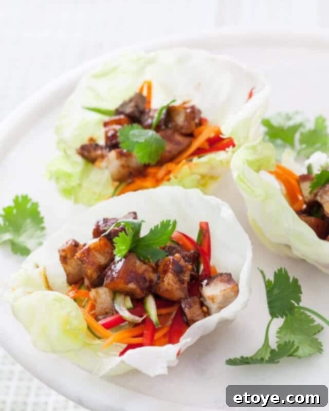 Pork Belly Lettuce Cups Recipe