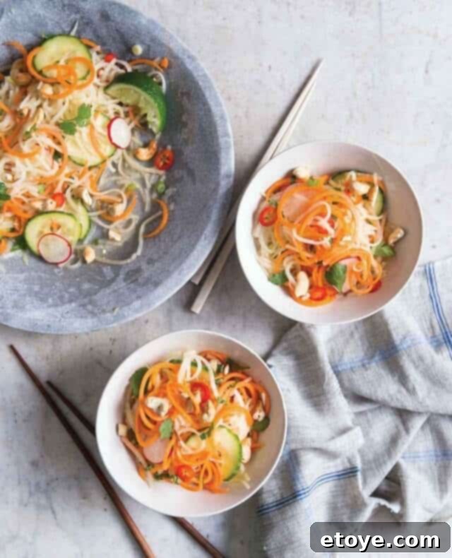 Vietnamese Jicama Noodle Salad Recipe - Inspiralized Everything