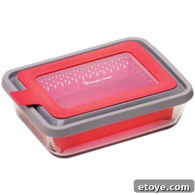 Magic Chef Glass Microwave Steamer with Silicone Lid