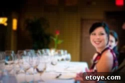 A close-up of a sake bottle and tasting notes during the event