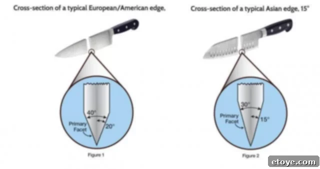 Misen Knife Review and Giveaway 7 Knife Edge Angles Comparison