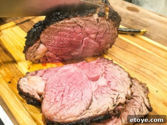 Ronco 5250 EZ Store Rotisserie: Sliced Prime Rib