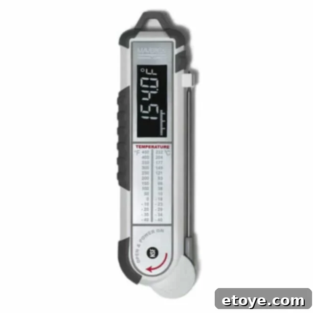 Maverick Pro Temp PT 100 Thermometer Full Review and Giveaway 3 Maverick Pro Temp PT-100 thermometer in action, showing large display