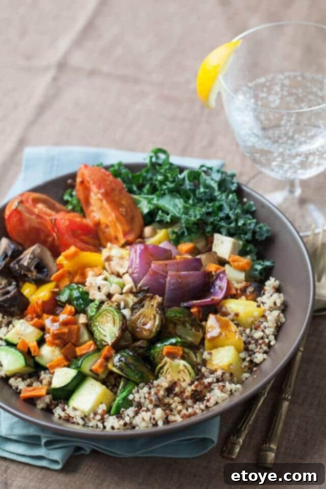 Delicious Roasted Vegetable Buddha Bowl