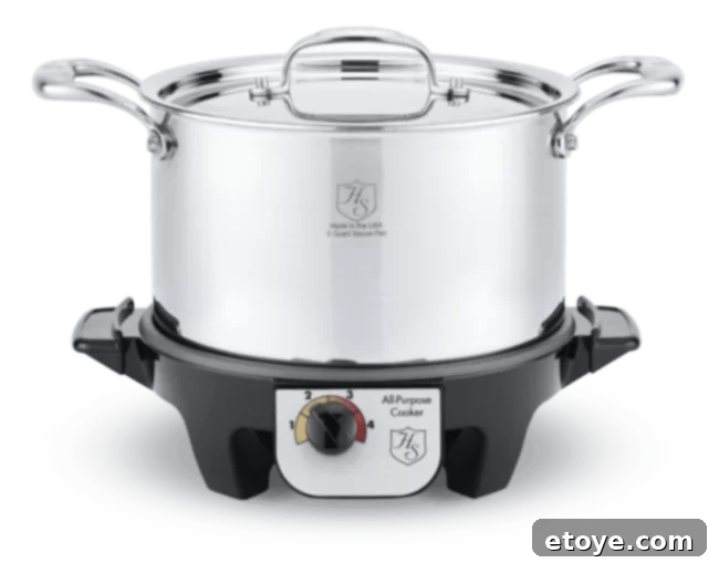 Hammer Stahl Slow Cooker Review Delicious Meals and a Chance to Win 2 Hammer Stahl Slow Cooker and Stockpot on a kitchen counter, ready for use.