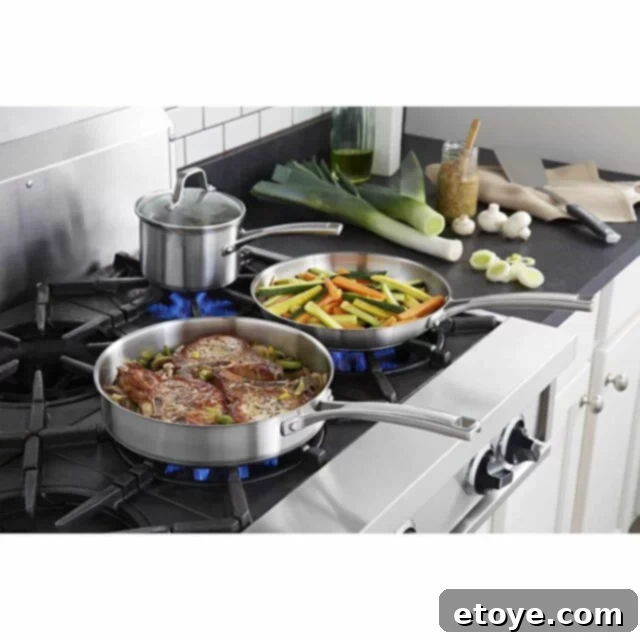 Win Calphalon Classic Stainless Steel Cookware 4 Calphalon Cookware Set