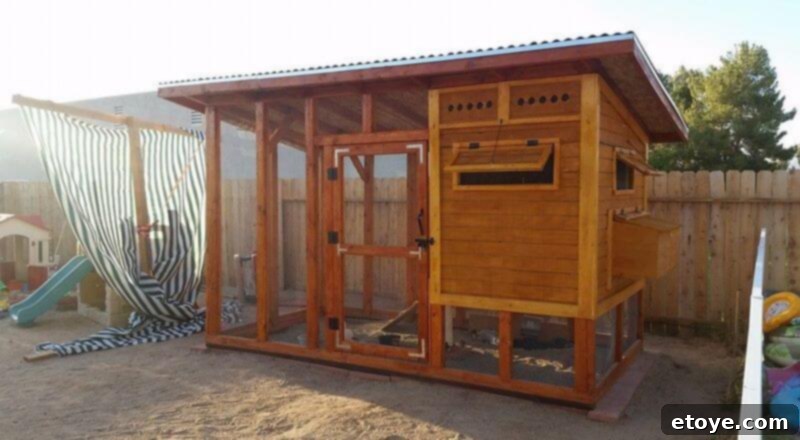 Inspiring Chicken Coops from Our Readers 12 Another comprehensive view of John's meticulously built chicken coop, clearly demonstrating its sturdy and reliable construction