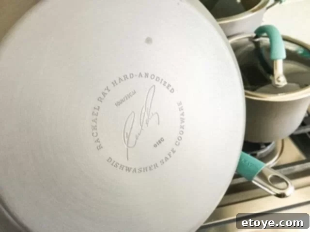 Rachael Ray Hard Anodized Cookware Set Review and Your Chance to Win 8 Rachael Ray Cucina Hard Anodized Cookware Set - Dishwasher safe