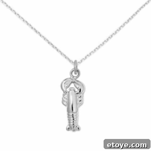 Delicacies Jewelry Unveiled: Honest Review and Giveaway 4 Delicacies Jewelry lobster pendant