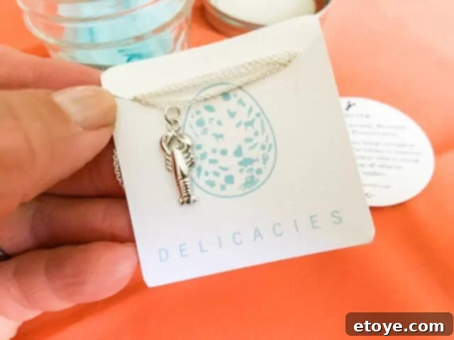 Delicacies Jewelry Unveiled: Honest Review and Giveaway 9 Delicacies Jewelry pendant and chain