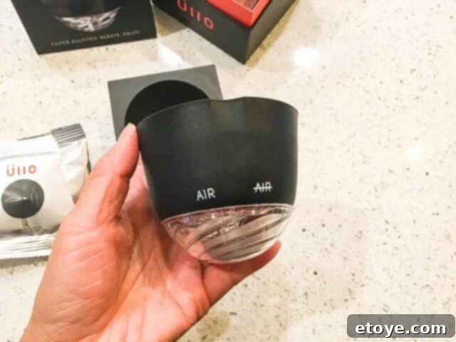 Wine Purifier Ends Hangovers and Headaches 9 Ullo Wine Purifier aeration function