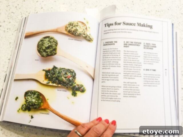 Open cookbook demonstrating flavor balance