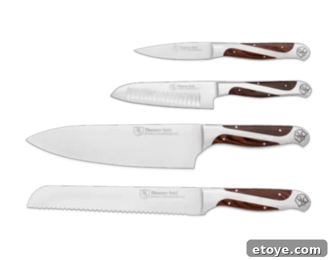 Hammer Stahl 5-Piece Knife Set Contents
