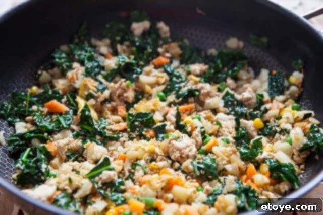 Cauliflower Fried Rice with Kale and Chicken 14 img 44655 15