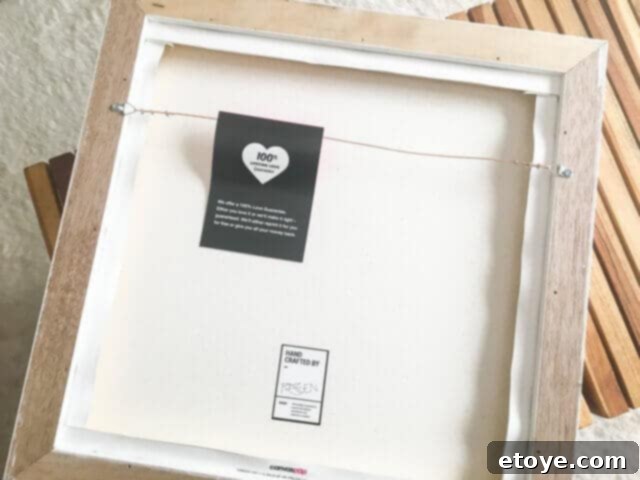 All essential hanging hardware thoughtfully included with CanvasPop prints.