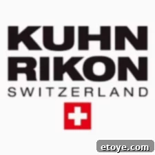 Close-up of a Kuhn Rikon knife handle, emphasizing its ergonomic design.