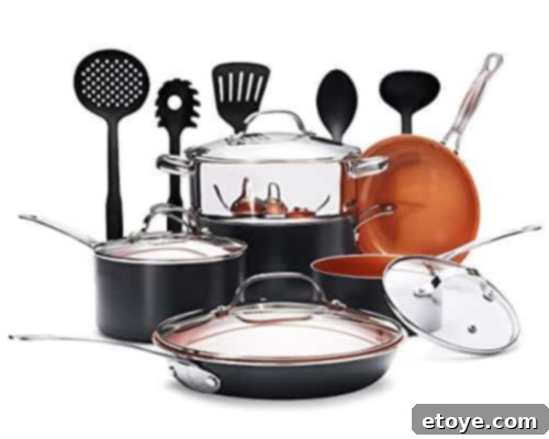 Elevate Your Cooking: Gotham Steel 15 Piece Set Giveaway 2 High-quality Gotham Steel frying pan showcasing its non-stick surface